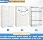 Wire Rack Covers, Heavy Duty 600D Dustproof Waterproof Storage Rack Covers - Image 5