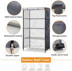 Waterproof Shelf Cover, 600D Heavy Duty Dustproof Storage Wire Rack Covers - Image 4