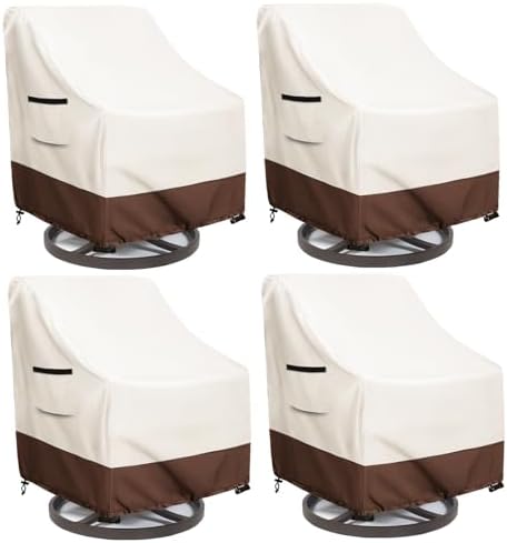 Waterproof 4 Pack Outdoor Swivel Chair Cover by Unknown