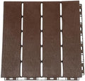 12-Pack Interlocking Deck Tiles, 12 x 12-inch Floor Tiles, Waterproof Plastic by Lidhujnk