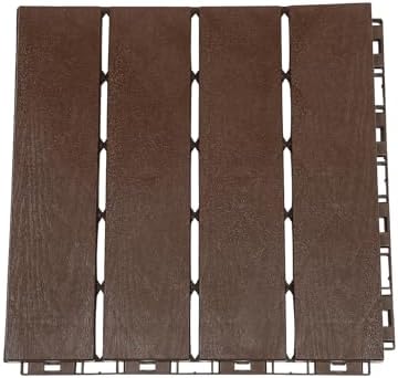 12-Pack Interlocking Deck Tiles, 12 x 12-inch Floor Tiles, Waterproof Plastic by Lidhujnk