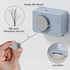 Retractable Clothesline Indoor, Non-Sagging Clothes Line Retracting Outdoors - Image 3