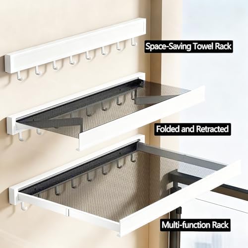 LETINE Wall Mounted Drying Rack: Retractable Indoor Clothes Drying Rack – - Image 4