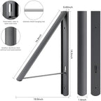 Foldable Clothes Drying Rack, Dark Gray - Image 4