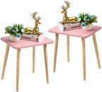 FORAOFUR Side Table Set of 2, Modern Side Table Accent Tables by FORAOFUR