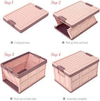 Pink Collapsible Storage Bins - Image 3