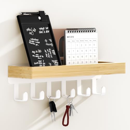 SWTYMIKI Key Holder Wall Mount-Wooden Key Hooks by SwtyMiki-TidyHomeSweetLife