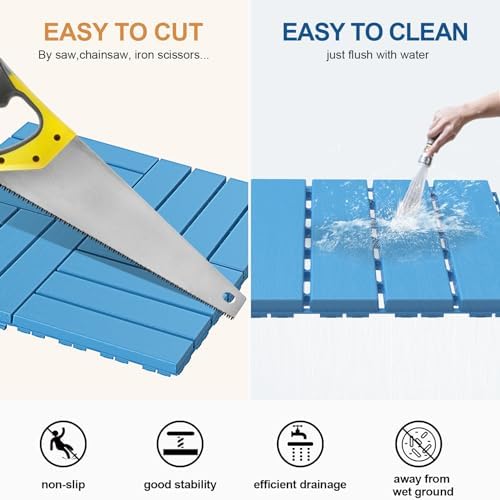 Goovilla Plastic Interlocking Deck Tiles, 36 Pack - Image 4
