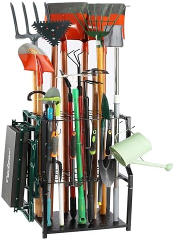 UU-Major Garden Tool Organizer for Garage Corner, Free Standing Yard Tools Rack by UU-Major