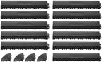 VEVOR Transition Edge Kit, Durable Straight Garage Floor Edging, PP Material by VEVOR