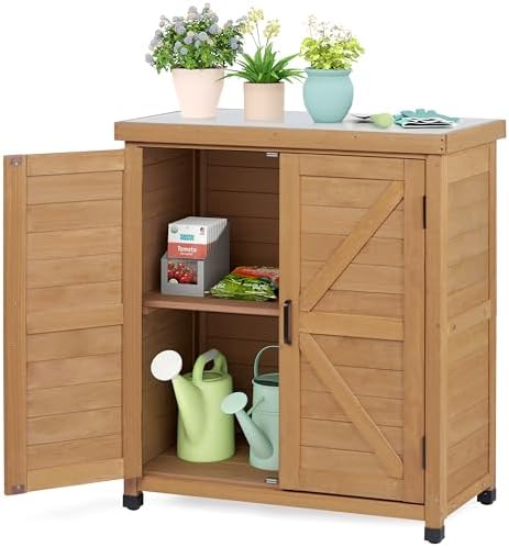 Outdoor Storage Cabinet & Potting Bench Table by OutdoorFurniture