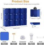 AWTATOS Cube Storage Organizer Closet Organizers 12 Cube Storage Shelves - Image 3