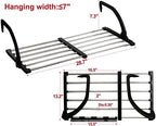 Portable Clothes Drying Rack for Balcony Railings Windowsill, Folding Towel - Image 2