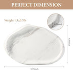 Koville Luxurious Natural White Marble Vanity Tray, Cloud Shape Serving Stone - Image 2