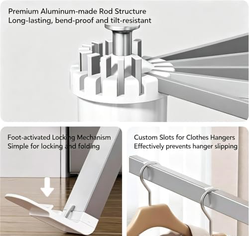 Foldable Clothes Drying Rack - Image 4
