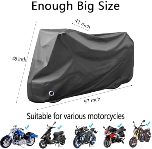 Motorcycle Cover Waterproof, Outdoor Motorbike Cover - Image 2