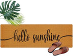 48''x16'' Long Doormat for Entrance Entry, Hello Sunshine by Unknown