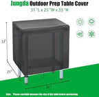 Outdoor Table Cover for 31 Inch Patio Prep Table Furniture - Image 2