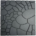 44 Pack Stone Texture Interlocking Patio Deck Tiles 12"x12" DIY Snap Together - Image 7