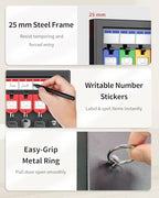 Uniclife 16 Keys Key Lock Box, Wall Mount Key Box, Car Key Organizer - Image 5
