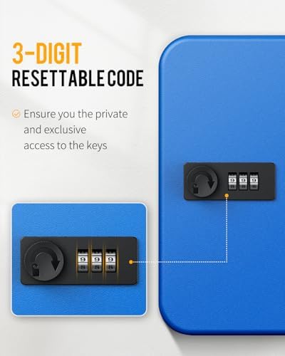 Uniclife 28 Keys Steel Key Cabinet - Image 3