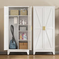 71" Metal Storage Cabinet, Tall Utility Closet Cabinet by BevivogStylishCabinetsOrganizeYourSpace