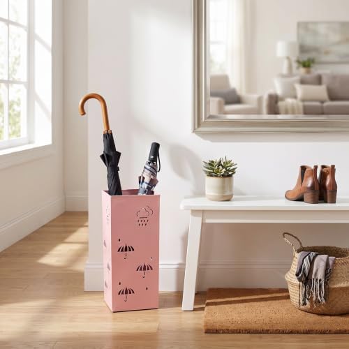 GLOGLOW Carbon Steel Hollow Cutout Entryway Umbrella Storage Stand - Image 4