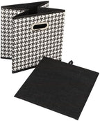 Household Essentials Foldable Fabric Storage Cubes 6-Pack – 11x11x11 Stackable - Image 3