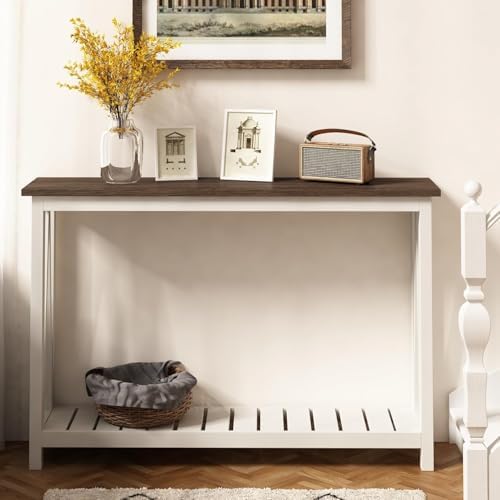 ChooChoo Farmhouse Console Table, Narrow Sofa Table - Image 4