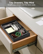 Valet Tray, Built in Wireless Charging Pad, Nightstand Organizer - Image 4