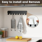 pickpiff Key Holder Wall Mount, Adhesive Key Rack - Image 6