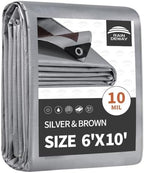 RAINDEWAY 6x10 Feet Tarps Heavy Duty Waterproof, 10Mil Multipurpose Tarp by RAINDEWAY