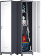 65" H Broom Closet Storage Cabinets, Utility Cabinet by FATIGOSstoragecabinet