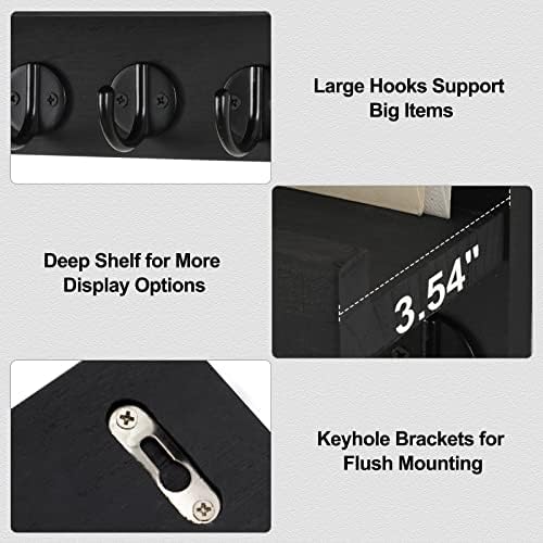 Lwenki Key Holder for Wall, Decorative Key and Mail Holder - Image 3