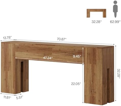 Tribesigns 71-Inch Long Console Table - Image 2