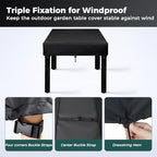 SUNICO Outdoor Table Covers Waterproof Square 32x32x6in - Image 3