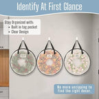 VENO 4 Pack Summer Wreath Storage Container, 24 Inch Clear Wreath Bag, - Image 5