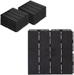 ASTEROUTDOOR Interlocking Deck Tiles Plastic Waterproof Outdoor Flooring 12" x by AsterOutdoor