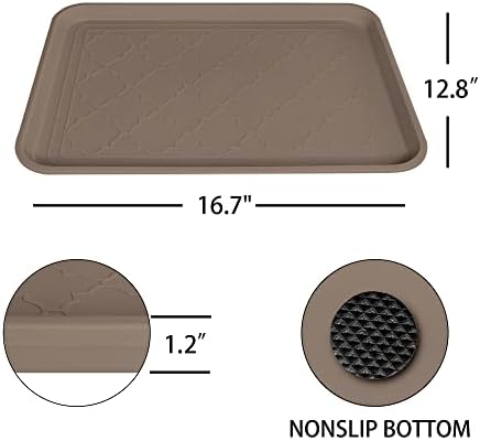WATANIYA PET Boot Tray for Entryway Indoor, Heavy Duty Shoe Mat Tray 2 Packs - Image 3