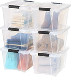 IRIS USA 6-Pack 32 Quart Storage Bins by IRISUSA