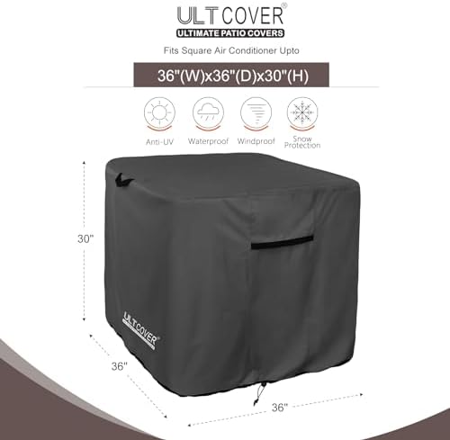 ULTCOVER Waterproof Air Conditioner Cover 36W x 36D x 30H in - Image 2