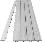 NewTechWood 1/6 ft. x 3 ft. Quick Deck Composite Deck Tile Straight Fascia in - Image 2