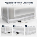 Custom Frosted PVC Dust Cover, Made to Size, Zipper Drawstring - Image 4