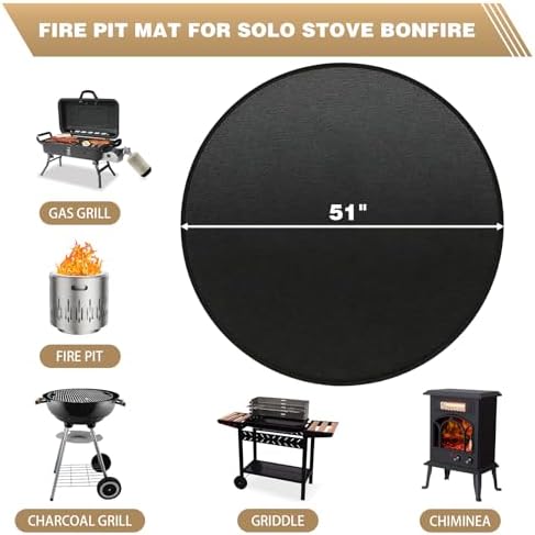 51" Fire Pit Mat for Solo Stove Bonfire - Image 2
