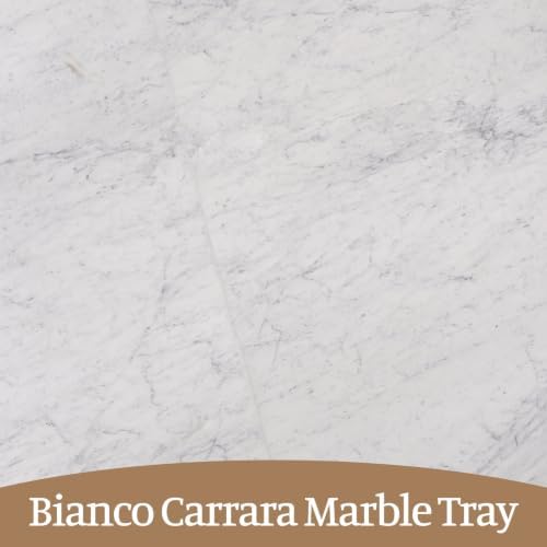 Koville Bianco Carrara Marble Tray, Catchall - Image 7