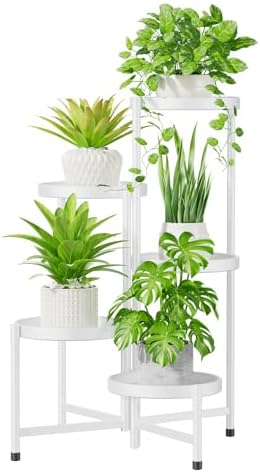 iDavosic.ly 5 Tier Large Plant Stand Indoor Outdoor, 10 In Wide Tray by iDavosicly