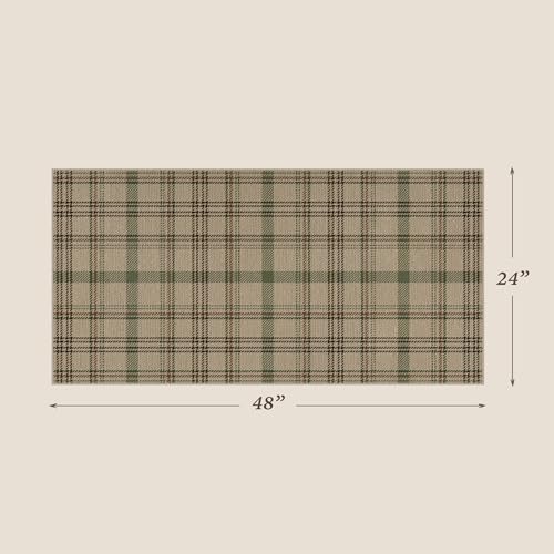 JTJ Easy Jute 2x4 Entryway Rug, Sage Green Plaid - Image 2