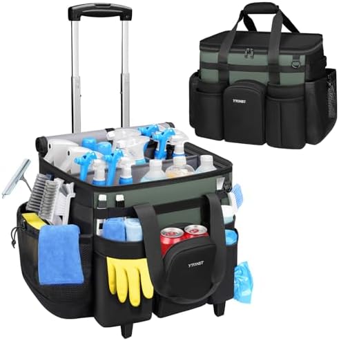 Ytonet XXL Rolling Cleaning Caddy, Large Cleaning Caddy by YTONET