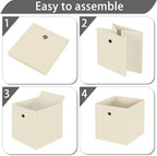 13x13x13 storage cube bins, collapsible fabric storage cubes Decorative storage - Image 6