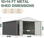 Patiowell 10x14 FT Outdoor Storage Shed - Image 2